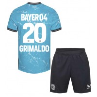 Bayer Leverkusen Alejandro Grimaldo #20 Tretí Detský futbalový dres 2023-24 Krátky Rukáv (+ trenírky)